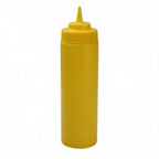 Thumbnail image #1 for Libertyware SB24WY 24 oz Yellow Wide-Mouth Squeeze Bottle Case of 2 Dozen