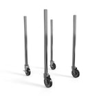 Thumbnail image #1 for NBR Equipment LC-G4 5-Inch Swivel Stem Casters with Galvanized Steel Legs, 2 with Brakes Case of 4