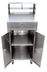 Thumbnail image #3 for 24-Inch Stainless Steel Mobile Receiving Desk with Sloped Top and Lockable Storage