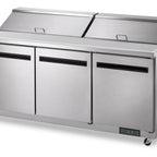 Thumbnail image #5 for Arctic Air AST72R Three-Section Refrigerated Sandwich/Salad Prep Table, 71-1/2-Inch Wide, 18 Cu. Ft., 18 Included Pans