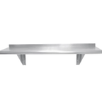 Thumbnail image #1 for Advance Tabco WS-18-36-16-X Wall-Mounted Stainless Steel Shelf, 36"W x 18"D, 1-5/8" Bullnose, 1-1/2"H Rear Upturn