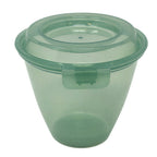 Thumbnail image #1 for G.E.T. Eco-Takeouts EC-20-JA Side Dish/Sauce Cup, 6-3/4 oz, Hinged Lid, Polypropylene, Jade Dozen Case of 2 Dozen