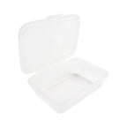 Thumbnail image #1 for G.E.T. Eco-Takeouts EC-32-1-CL Hinged Container Lid, 22 oz., Jade, 7.00 x 6.33 x 1.94 in. Case of 4 Dozen