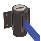 Thumbnail image #1 for AARCO Products Form-A-Line WM-7BKBL Wall-Mounted Retractable Belt Barrier, Black Casing, 7' Blue Belt
