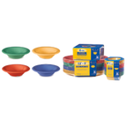 Thumbnail image #1 for G.E.T. GET SP-B-454-MIX . . Melamine Bowl, 4-1/2 oz, 4-3/4" Diameter, Assorted Colors Dozen Case of 4 Dozen
