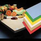 Thumbnail image #1 for Cactus Mat Plasti-Cut 502P White High-Density Thermoplastic Textured Cutting Board, 1" x 1" x 3/4"