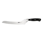 Thumbnail image #1 for CAC China Scharfe® KFBR-75 7-1/2-Inch Offset Forged Full-Tang High-Carbon Steel Bread Knife, Black Handle Case of 36