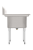 Thumbnail image #7 for KoolMore 84-Inch 2-Compartment Commercial Sink with Dual Drainboards and Legs