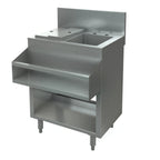 Thumbnail image #1 for Tarrison Products Ltd. TA-CMU24SCR Stainless Steel Cocktail Mix Unit with Sink & Cover, 24"W x 24"D, 7"H Backsplash, Insulated Ice Bin