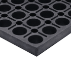 Thumbnail image #1 for Cactus Mat Vip 4420-CC Interlocking Rubber Anti-Fatigue Mat, Center Section, 3' x 5', 3/4" Thick, Black