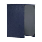 Thumbnail image #1 for Risch STERLING-3V 8.5X14 3-View Fold-Out Vinyl Menu Cover, Shimmer Metallic Hardback, 8-1/2" x 14" Case of 25