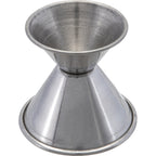 Thumbnail image #1 for AllPoints Foodservice Parts & Supplies 2801662 Stainless Steel Jigger, 1/2 oz x 1 oz