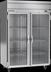 Thumbnail image #5 for Beverage-Air Horizon Series Two-Section Glass Door Reach-In Refrigerator, 46.88 Cu. Ft., Top-Mounted Self-Contained