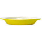 Thumbnail image #1 for International Tableware WRO-8-EW-Y 8 oz Oval Ceramic Welsh Rarebit Dish with Handles Case of 3 Dozen