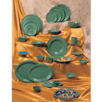 Thumbnail image #2 for Thunder Group CR212GR Melamine Oval Platter, 12 x 9 in, Green Case of 4 Dozen