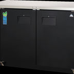 Thumbnail image #5 for Everest Refrigeration EBB48 49-Inch 14 Cu. Ft. Two-Section Back Bar Refrigerator, Black, 2 Solid Doors, Stainless Steel Top