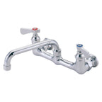 Thumbnail image #1 for ATSMFG FLO FLO-810 ATS MFG Heavy-Duty Wall-Mount Faucet, 8" Centers, 10" Swivel Spout, Ceramic Cartridge Valves, Lead-Free Case of 12