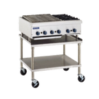 Thumbnail image #1 for Royal Range of California Royal Series RRB-18OB2 30" Countertop Gas Charbroiler/Hotplate, 18" Broiler, 2 Open Burners