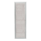 Thumbnail image #1 for AARCO Products ODCC3612R Enclosed Wall-Mounted Bulletin Board, 12"W x 36"H, Burlap-Texture Vinyl, Aluminum Frame, Lockable Acrylic Door