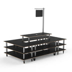 Thumbnail image #1 for Steelite International Mogogo, Modular MGCMLB07MSXW 4-Tier Rectangular Modular Buffet Station with Sign, 130" x 71" x 107"H