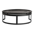 Thumbnail image #2 for Steelite International My Glass Studio GS196655 Round Glass Cake Plate, 13", Two-Tone Dark Grey/Cream