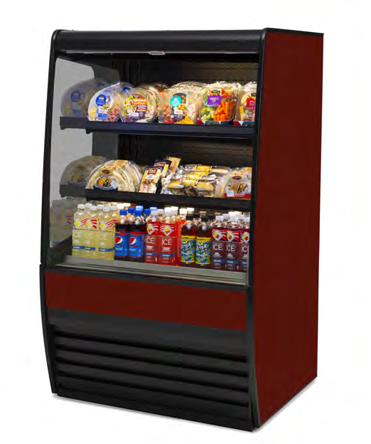 Product image #5 for Federal Industries Vision Series High-Profile Self-Serve Open-Air Refrigerated Merchandiser, 36-Inch Wide x 60-Inch High, Curved Ends