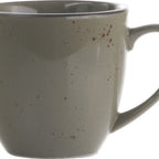 Thumbnail image #1 for International Tableware Splash™ SH-57-GS Round Stoneware Coffee Cup with Handle, 10.5 oz, Green Smoke Glaze Case of 2 Dozen