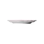 Thumbnail image #2 for Steelite International Folio, Porcelain 62586FP812 9" Round Porcelain Rim Plate, Scalloped Edge, Adelina Triple Line Maroon Case of 2 Dozen