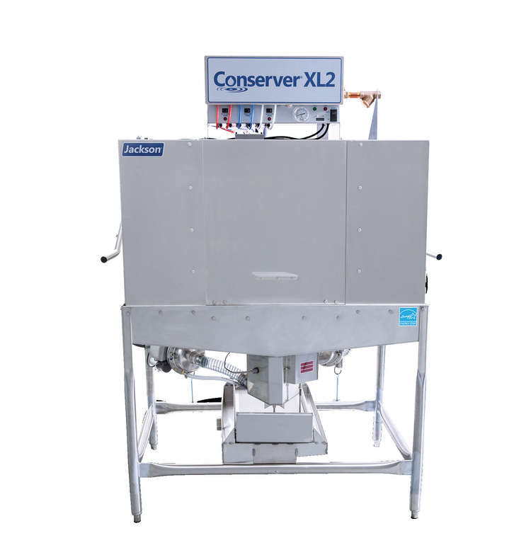 Product image #6 for Jackson Conserver® XL2 Double-Rack Door-Type Dishwasher, Low-Temp Chemical Sanitizing, Straight-Thru, Approx. 82 Racks/Hour