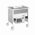 Thumbnail image #1 for Atlas Metal CADF-2 Ice Cream Serving Counter, 36-1/4 in, Self-Contained, Single Deep Freeze Compartment, 2.6 cu ft, Stainless Steel Top