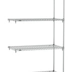 Thumbnail image #1 for Metro Super Erecta SA-1872C-86-A4 Super Adjustable Wire Add-On Shelving Unit, 72"W x 18"D x 86"H, 600 lb. capacity per shelf, 2000 lb. capacity per