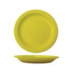 Thumbnail image #1 for International Tableware Cancun CAN-7-Y Round Ceramic Plate, 7-1/4-inch, Yellow, Narrow Rolled Edge Case of 3 Dozen
