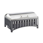 Thumbnail image #1 for Cal-Mil Mission 1368-13 8 qt Rectangular Chafer with Hinged Stainless Steel Cover and Canned Heat