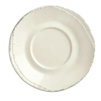 Thumbnail image #1 for Libbey Farmhouse FH-519 Porcelain Saucer, 6-1/4-inch Diameter, 2-7/8-inch Well, Wide Rim, Cream White
