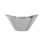 Thumbnail image #1 for Libbey Belle IB-1 Oval Stainless Steel Bowl, 10 oz, Polished Exterior, Brushed Satin Interior