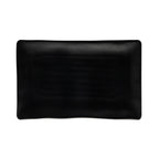 Thumbnail image #1 for CAC China Cloud XCLD-RT41 Rectangular Melamine Platter, 14 x 9 inches, Matte Black 1 Dozen