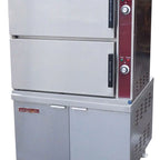 Thumbnail image #5 for Crown DCX-16 Two Compartment Direct Steam Convection Steamer with 36" Cabinet Base