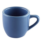Thumbnail image #1 for CAC China Las Vegas LV-35-LBU Tall Ceramic After-Dinner Cup with Handle, Light Blue, 3.5 oz Case of 3 Dozen