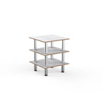 Thumbnail image #1 for Steelite Mogogo, Modular MGCMLX03CSXF Small Modular Buffet Unit, White Carrera and Stainless Steel