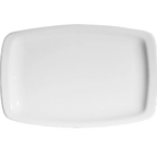 Thumbnail image #1 for Tableware Solutions USA Plain White by Continental 50CCPWD079 White China Platter, 12", Rectangular, Narrow Rim, Rolled Edge Case of 12