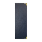 Thumbnail image #1 for Risch Harley HARST-4V 4.25X14 Padded Faux-Leather 4-View Booklet Menu Cover, 4-1/4" x 14" Case of 25