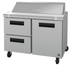 Thumbnail image #6 for Hoshizaki Steelheart SR48B-12D2 48-Inch Two-Section Sandwich Top Prep Refrigerator with 1 Door and 2 Drawers