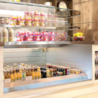 Thumbnail image #1 for RPI Industries Monarch SCMB36R-CD-UVBG-H54 Refrigerated Display Case, 36"W, Self-Contained, Full-Service Top, Tempered UV-Bonded Glass