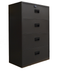 Thumbnail image #5 for 36-Inch Charcoal Black Lateral Filing Cabinet with 4 Drawers
