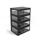 Thumbnail image #1 for RPI Industries VIHD4-SQ-CO-VARIO-100 Heated Floor Food Display Merchandiser, 40"W, Front-Access, 1 Shelf, Matte Black