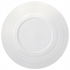 Thumbnail image #1 for 1880 Hospitality Manhattan by Oneida® L5650000139C 9" Round Porcelain Plate with Embossed Rim Case of 2 Dozen
