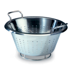 Thumbnail image #1 for Matfer Bourgeat 713828 Conical Stainless Steel Colander, 5-3/8 Qt., 11" Dia. x 5"H, with Handles and Plain Edge