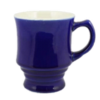 Thumbnail image #1 for Vertex China Vista TC-B China Mug, 8 oz, Blue, with Handle and Polished Foot Case of 3 Dozen
