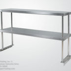 Thumbnail image #1 for Klinger's Trading DTO1236 Work Table Overshelf, double tier, 36" W x 12" D x 6" H