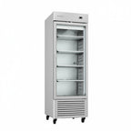 Thumbnail image #1 for Infrico USA IRR-AN23CR One-Section Reach-In Refrigerator, 23 cu. ft., Glass Door, Stainless Steel Interior and Exterior, Bottom-Mounted Refrigeration